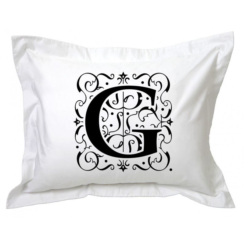 TUYO PRINT - Funda de Almohada,  Letras Deco G