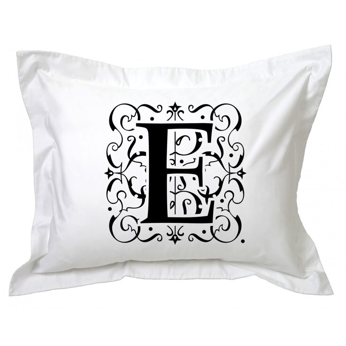 TUYO PRINT - Funda de Almohada,  Letras Deco E