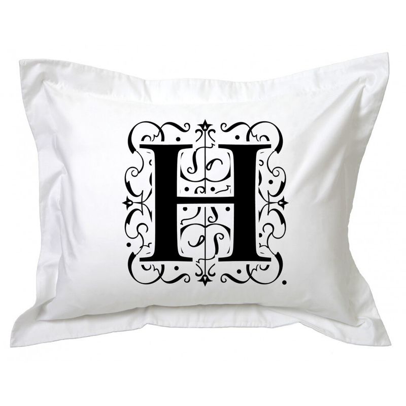 TUYO PRINT - Funda de Almohada Letras Deco H