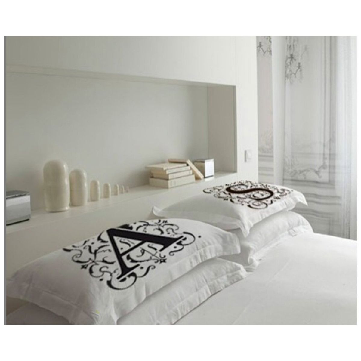 TUYO PRINT - Funda de Almohada Letras Deco K