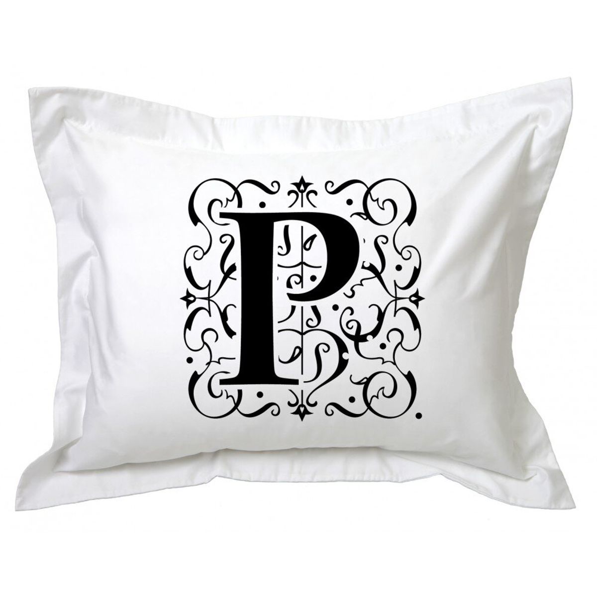 TUYO PRINT - Funda de Almohada,  Letras Deco P