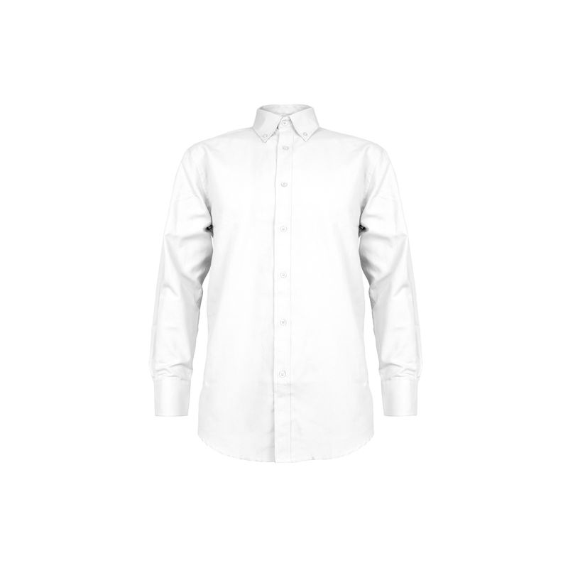 ACTIVEX - Camisa Oxford Manga Larga Blanca UPF 20 ACTIVEX