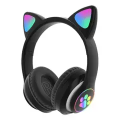 GENERICO - Audifono Oreja De Gato Con Luz - Negro