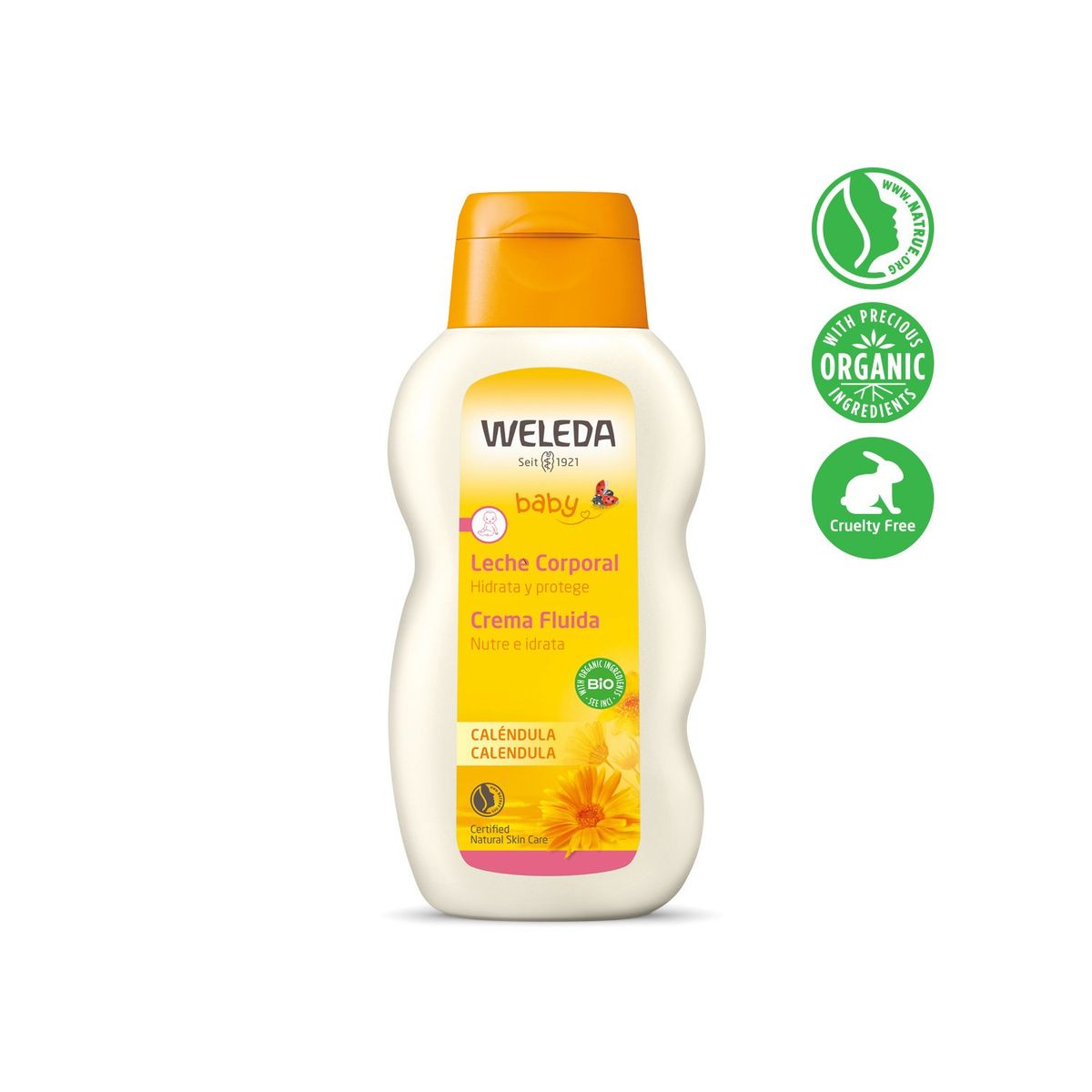 WELEDA - Leche Corporal de Caléndula Bebé.-