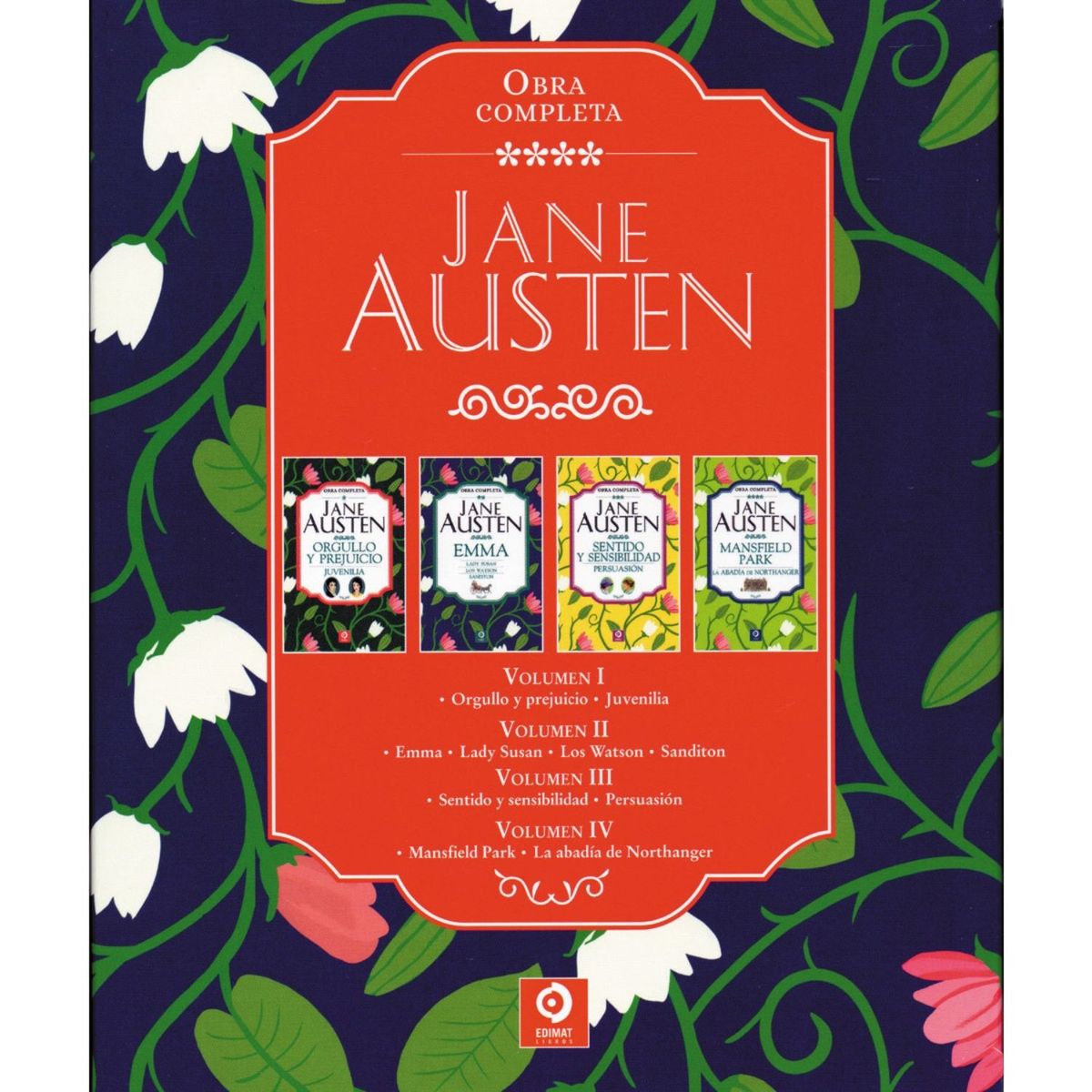 EDIMAT LIBROS - Jane Austen Obras Completas  4-Volumenes