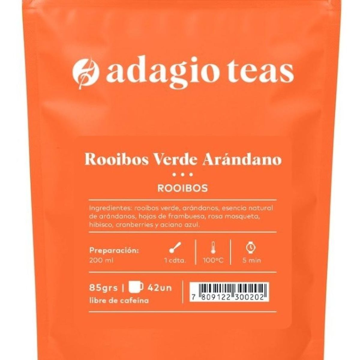 ADAGIO TEAS - Adagio Teas Té Rooibos Verde Arándano 85 Grs
