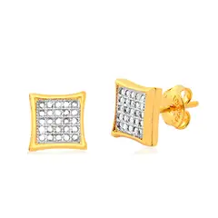 VANITE - Aros Mujer Bañado en Oro Square