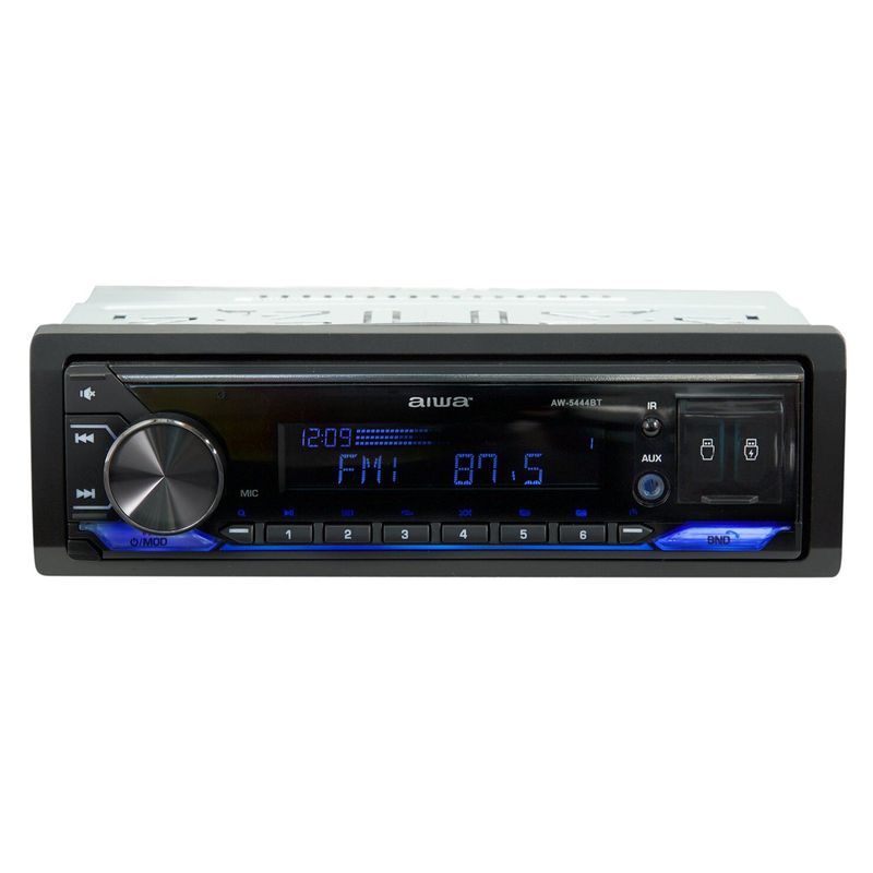 AIWA - Radio de Auto 1 Din Bluetooth 2 Usb Fm Mp3 Aiwa Aw-5444Bt