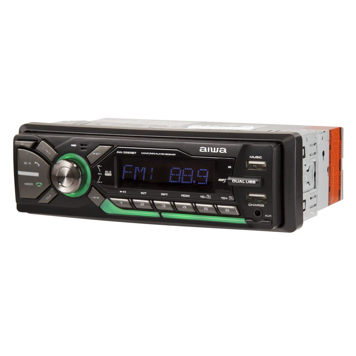 AIWA - Radio Auto 1 Din Bluetooth Mp3 Usb Aw-3269Bt