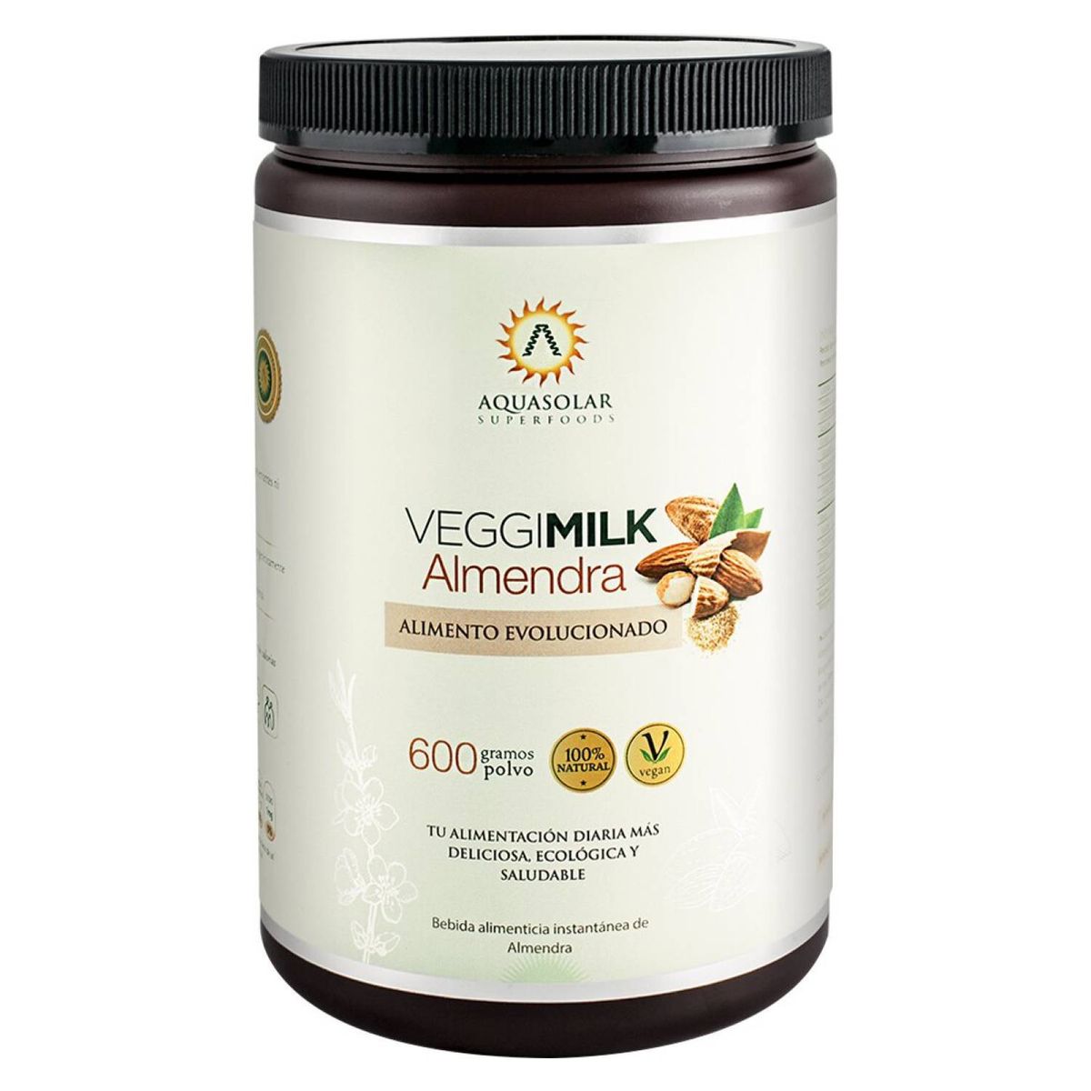 AQUASOLAR - VeggiMilk Almendras 600 Grs para 15 litros
