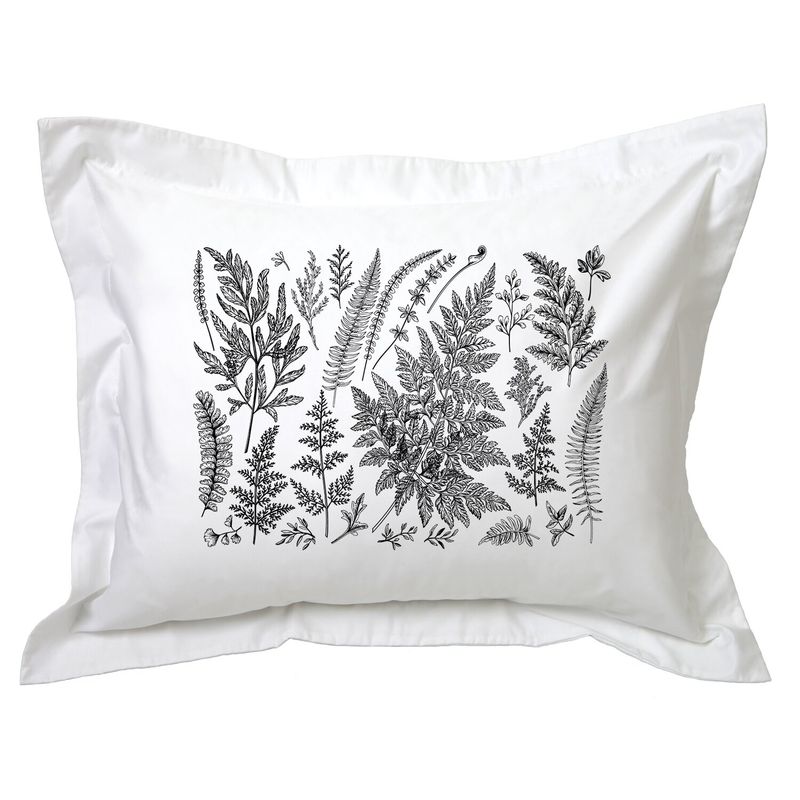 TUYO PRINT - Funda de Almohada Silueta Hierbas