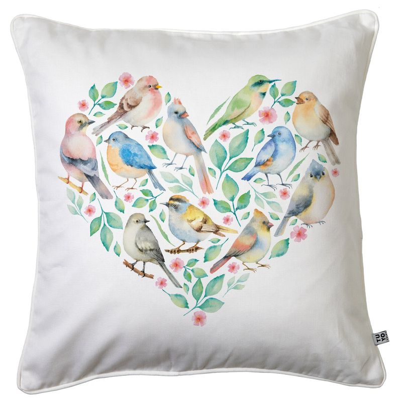 TUYO PRINT - Cojín Pajaritos Corazón - 45x45