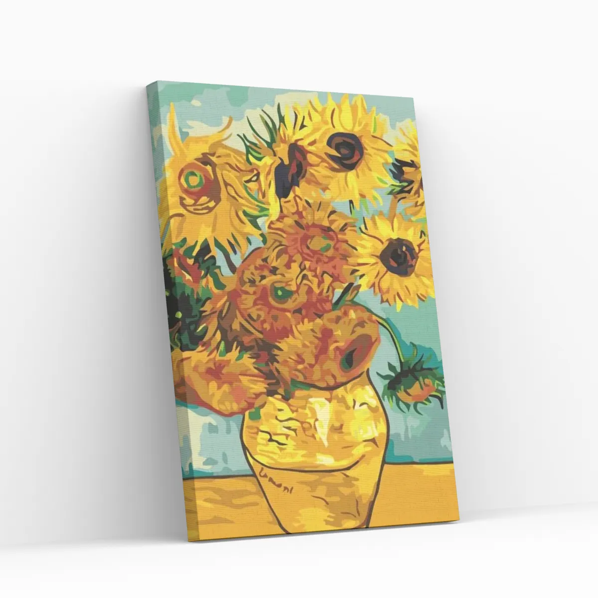 PAPAYA PROYECT - Pintura Por Números Girasoles - Marco Incluido - Paint By Numbers