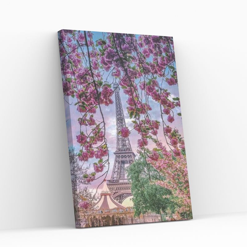 GENERICO - Pintura Por Números Primavera en París - Marco Incluido - Paint By Numbers