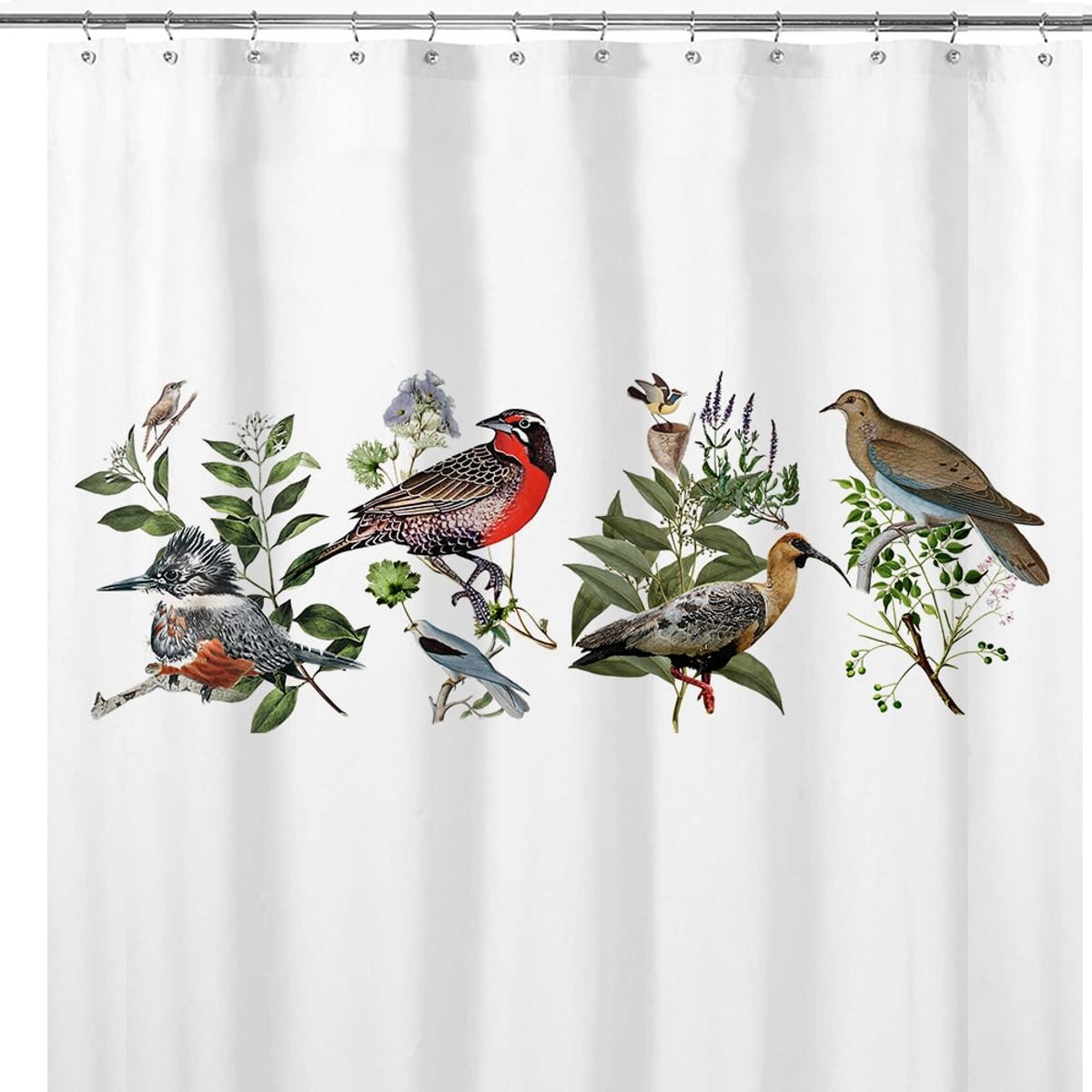 TUYO PRINT - Cortina de Baño Pájaros Nativo - Tuyo Print