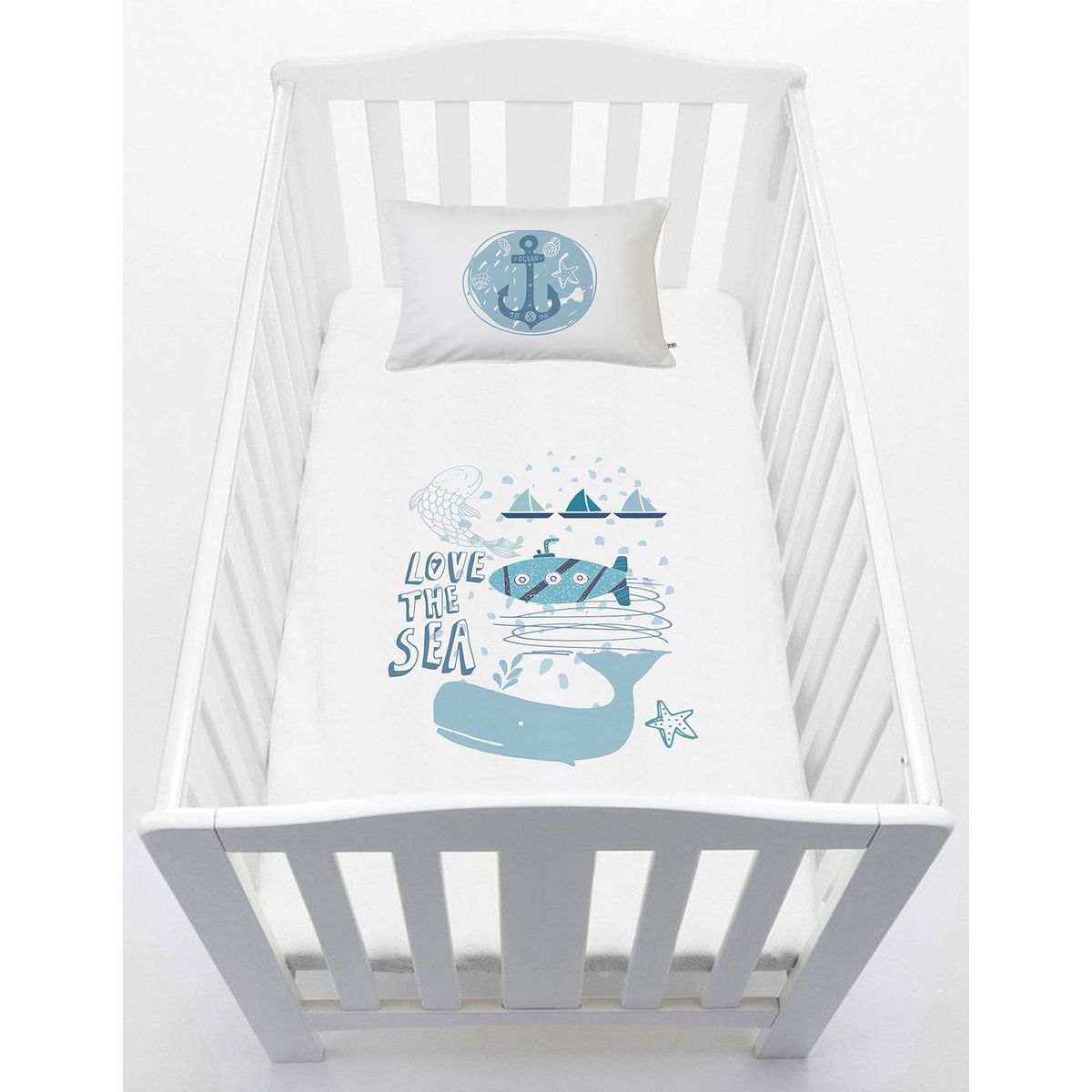 TUYO PRINT - Cubreplumón Cuna Marino