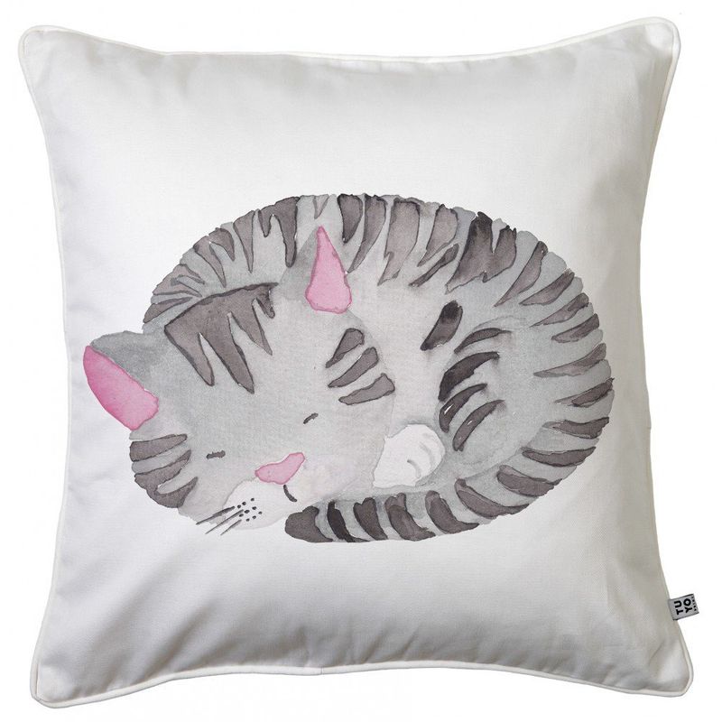 TUYO PRINT - Cojín Acuarela Gato - 45x45.