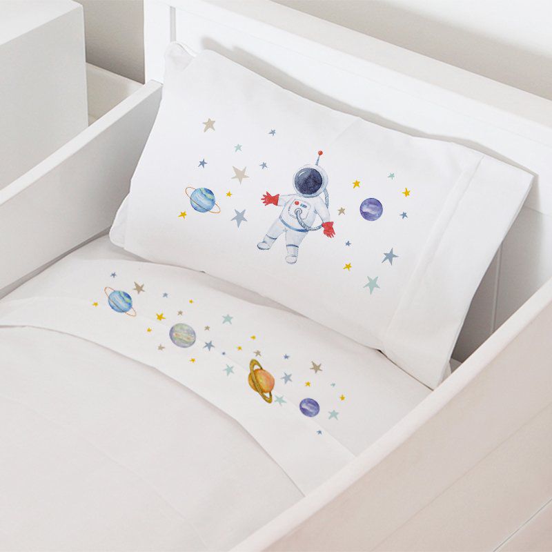 TUYO PRINT - Juego de Sábanas Cuna Espacial