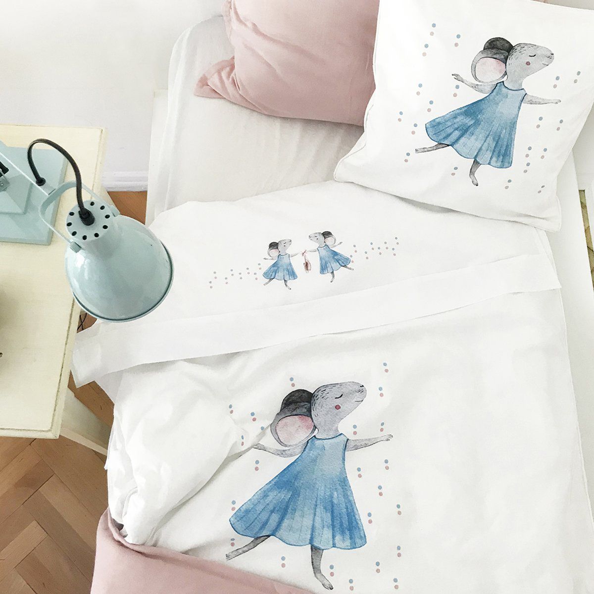 TUYO PRINT - Juego de Sábanas Cuna Ratona