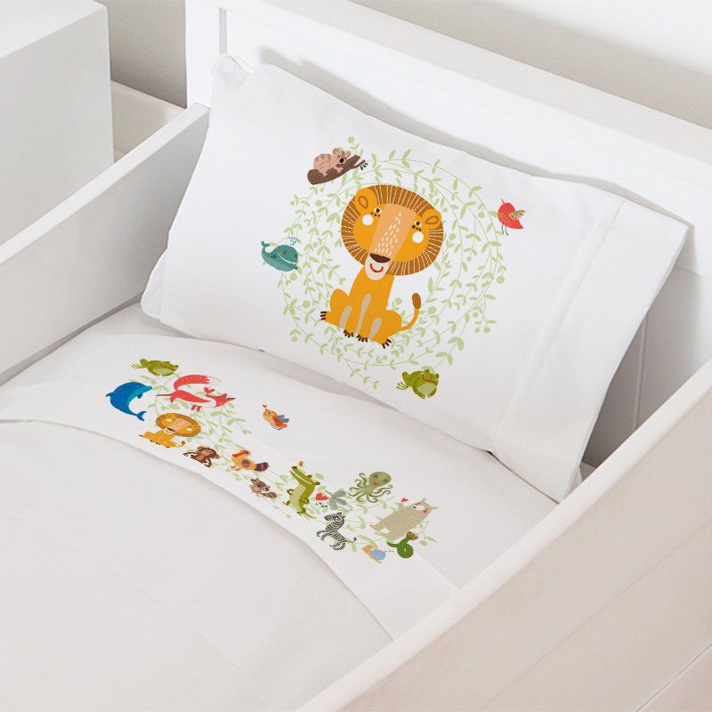 TUYO PRINT - Juego de Sábanas Cuna Zoo