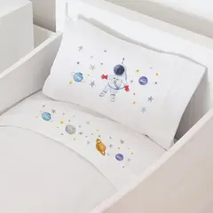 TUYO PRINT - Juego de Sábanas Pack And Play Espacial