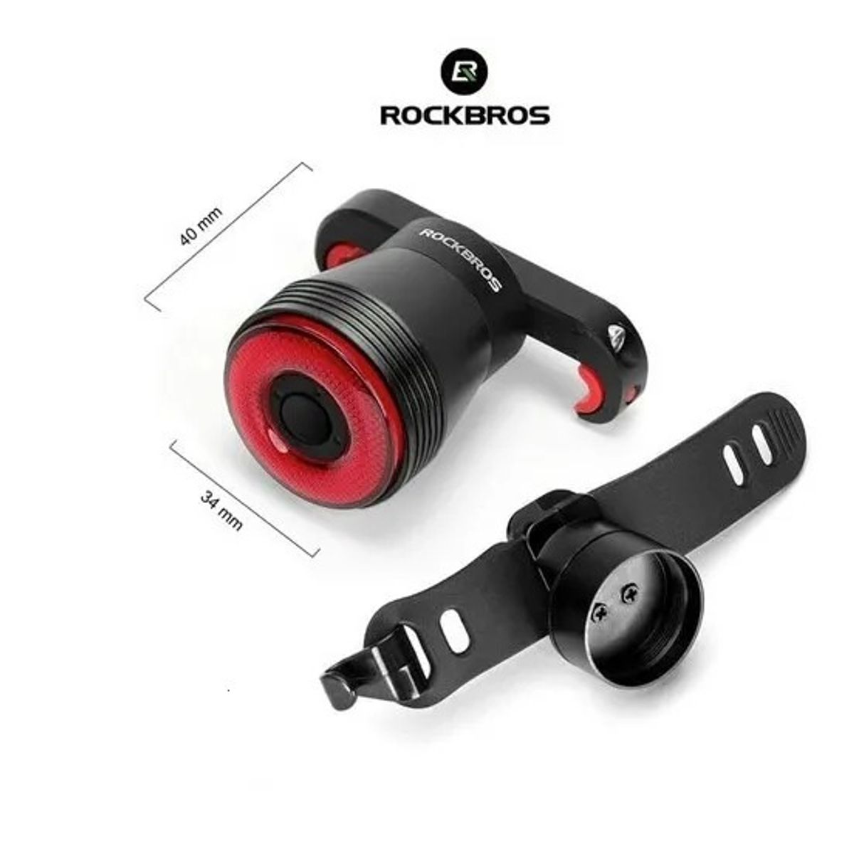 ROCKBROS - Luz Trasera Inteligente de freno LED para bicicleta Rockbros