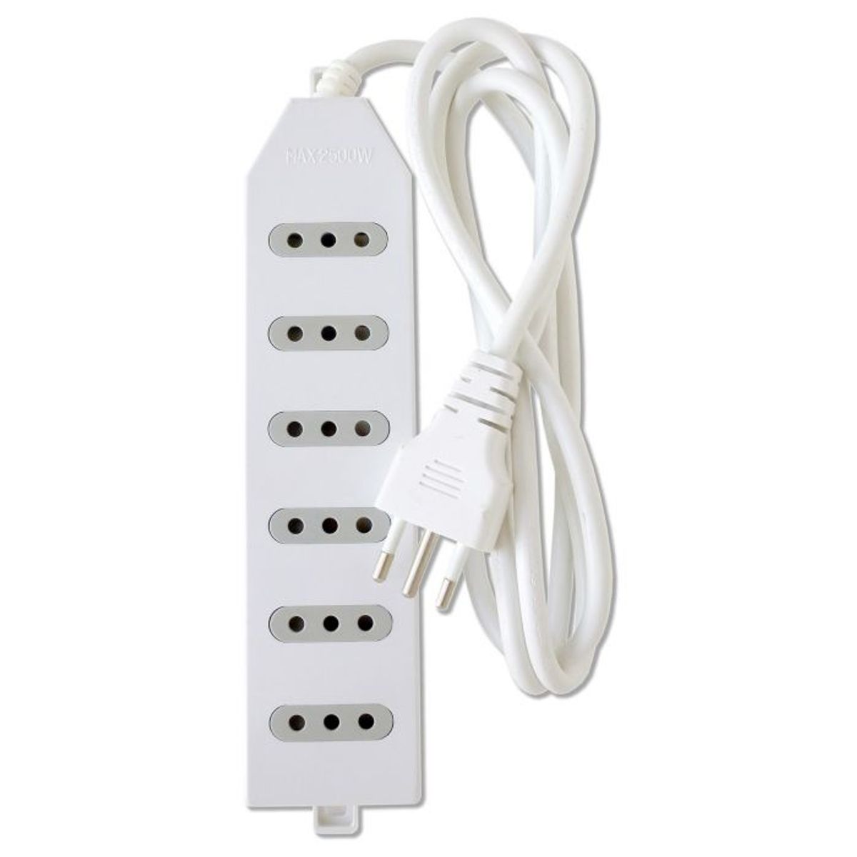 MACROTEL - Alargador Electrico 15 Mts 6 Pos Blanco