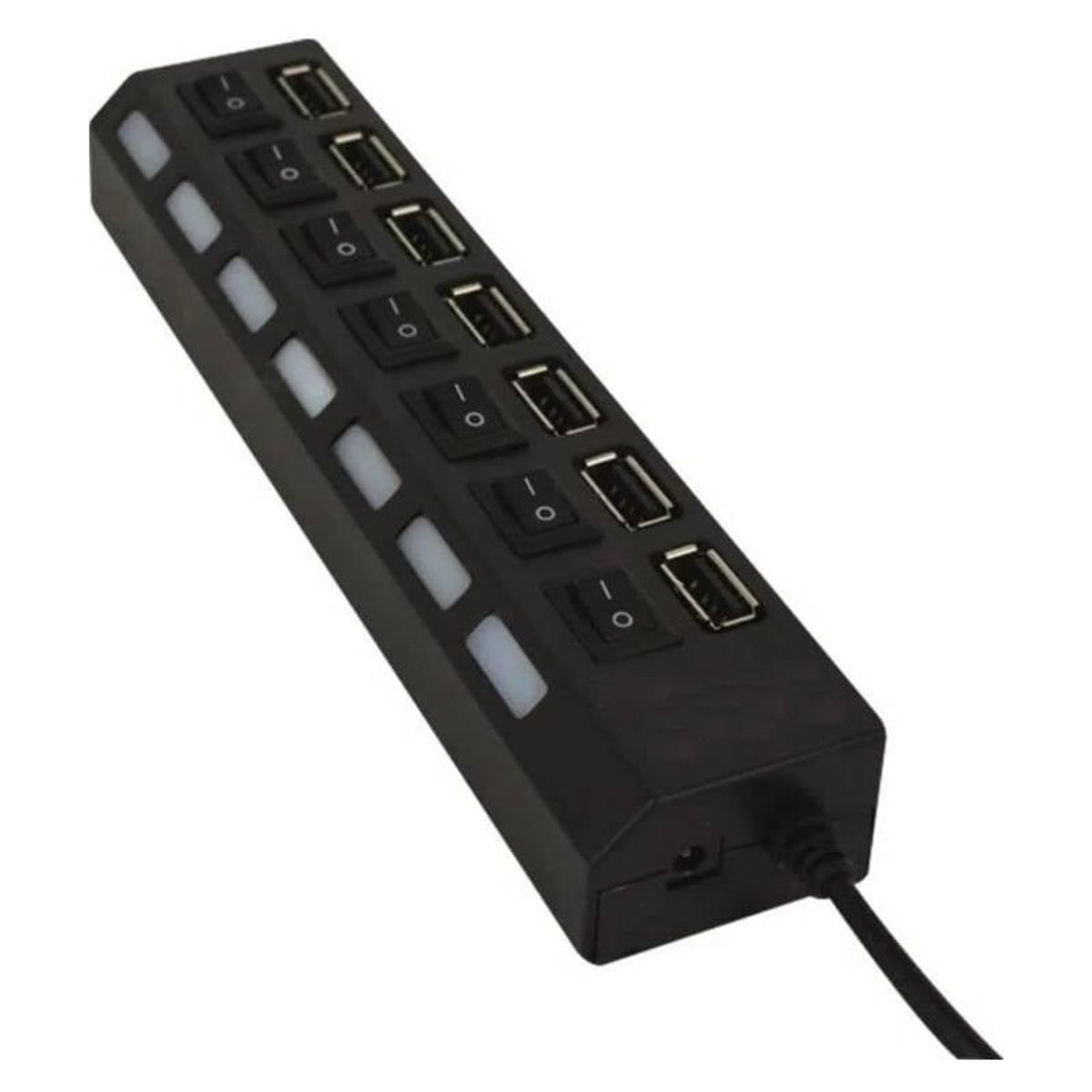 TECNOLAB - Hub USB 2.0 7 Puertos Luz Indicador Tecnolab