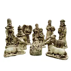 SAT NAM INSPIRES - Pesebre 11 Piezas 10 a 26 cm la pieza mas alta