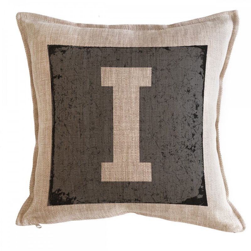TUYO PRINT - Cojín Letras Fondo Gris I - 45x45
