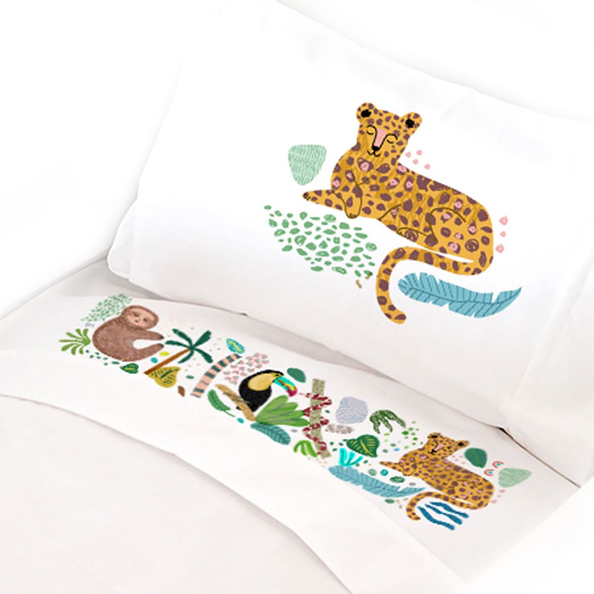 TUYO PRINT - Juego de Sábanas Transición Jungla