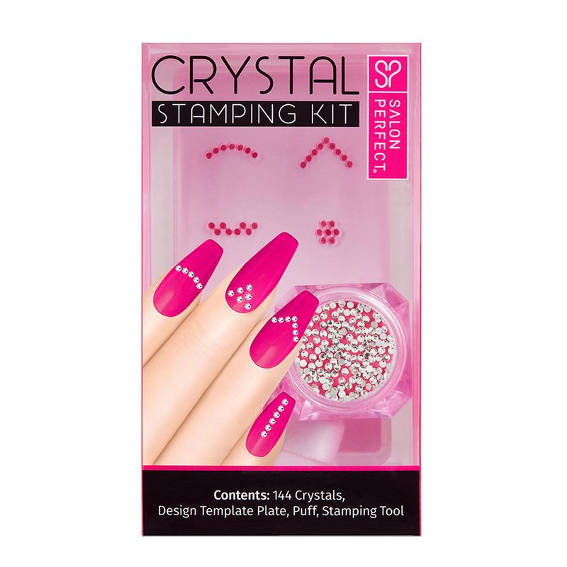 COSMETICAVAL - Kit stamping decoración uñas + tapón +placa +esponja Perlas Salon Perfect CVL