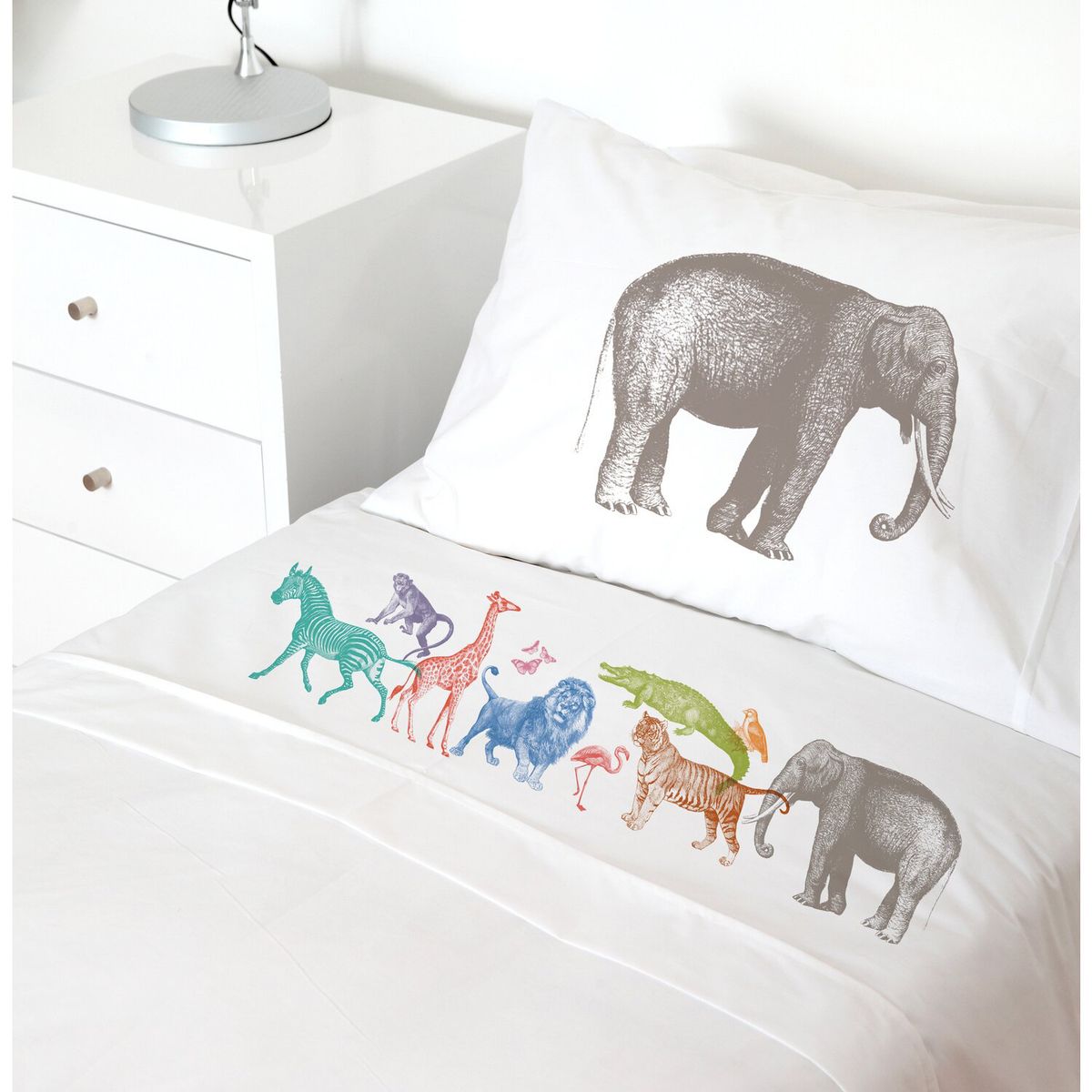 TUYO PRINT - Juego de Sábanas Transición Safari