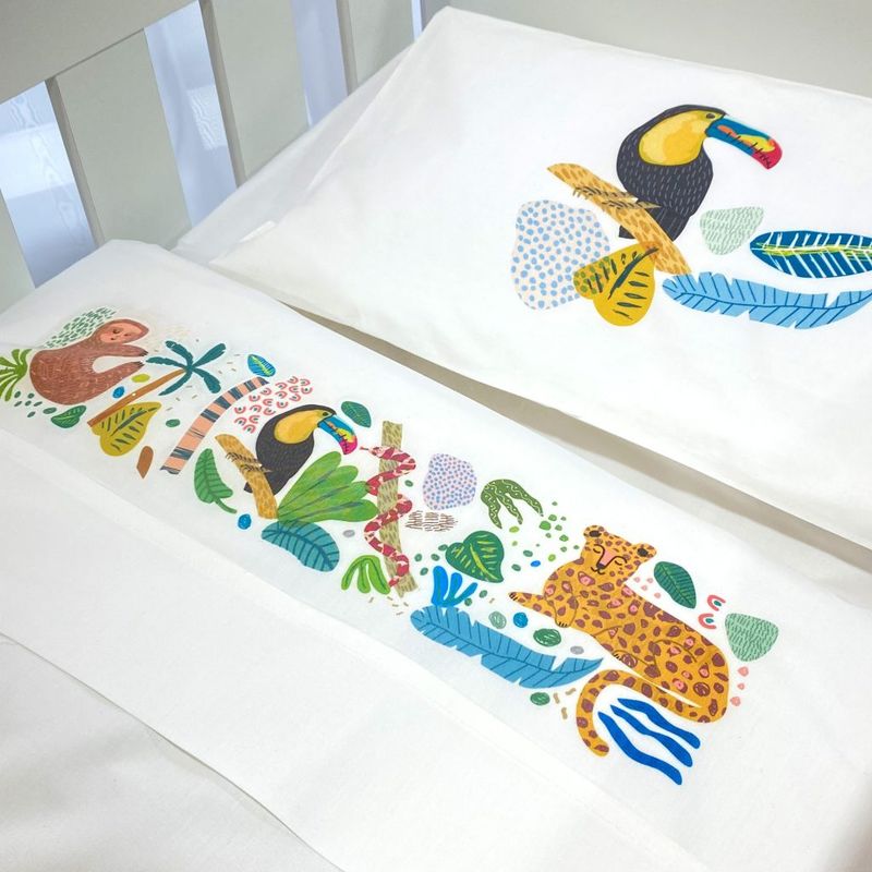 TUYO PRINT - Juego de Sábanas Cuna Jungla