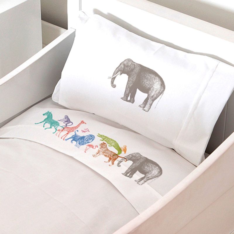 TUYO PRINT - Juego de Sábanas Moisés Safari