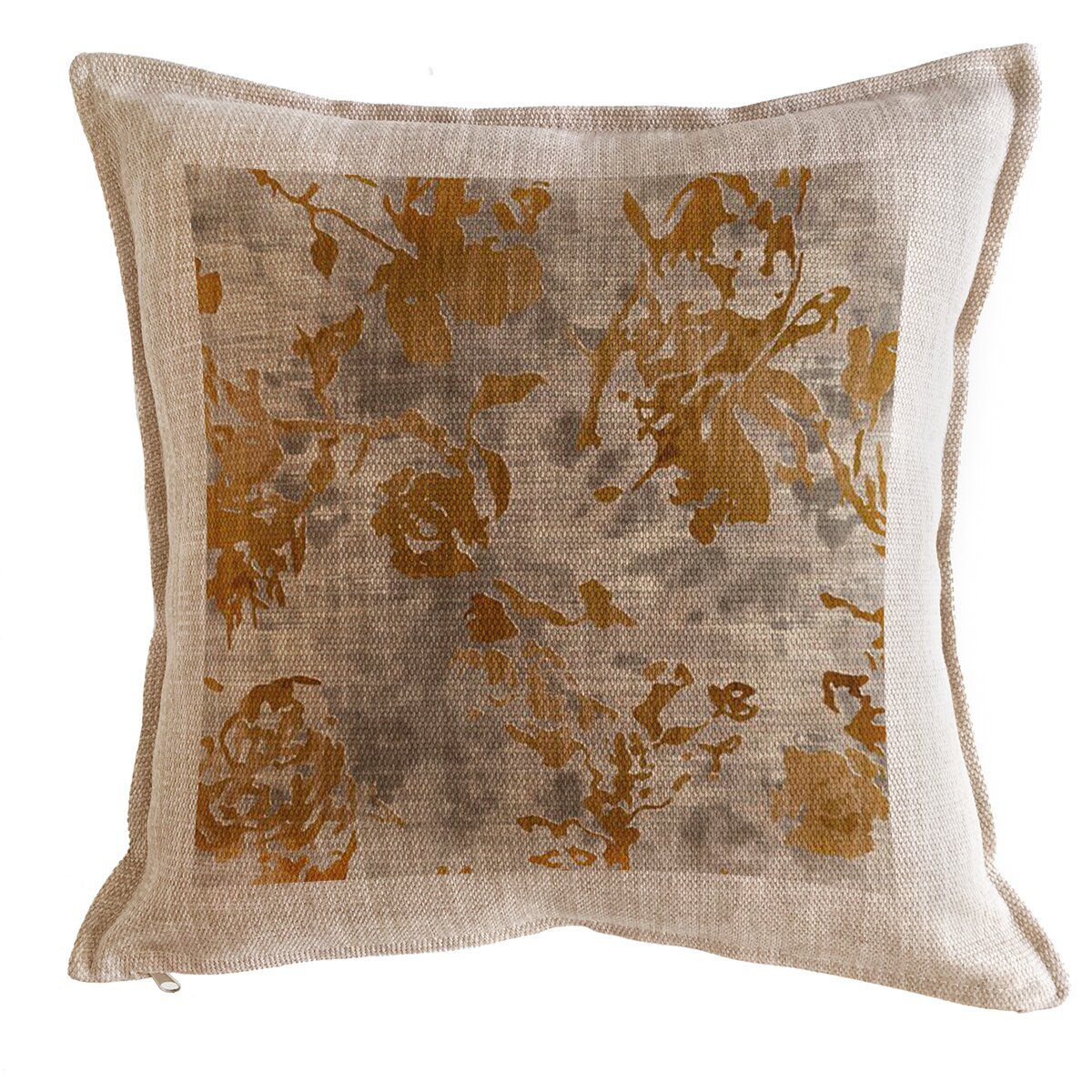 TUYO PRINT - Cojín Tapiz Mostaza 1 - 45X45