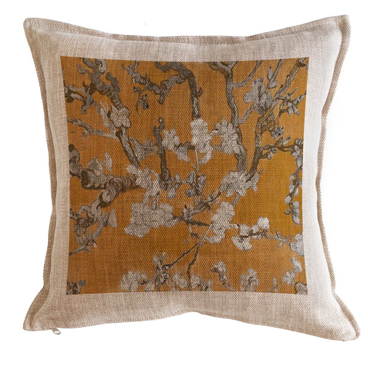TUYO PRINT - Cojín Tapiz Mostaza 2 - 45X45