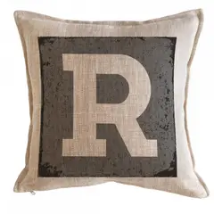 TUYO PRINT - Cojín Letras Fondo Gris R - 45x45