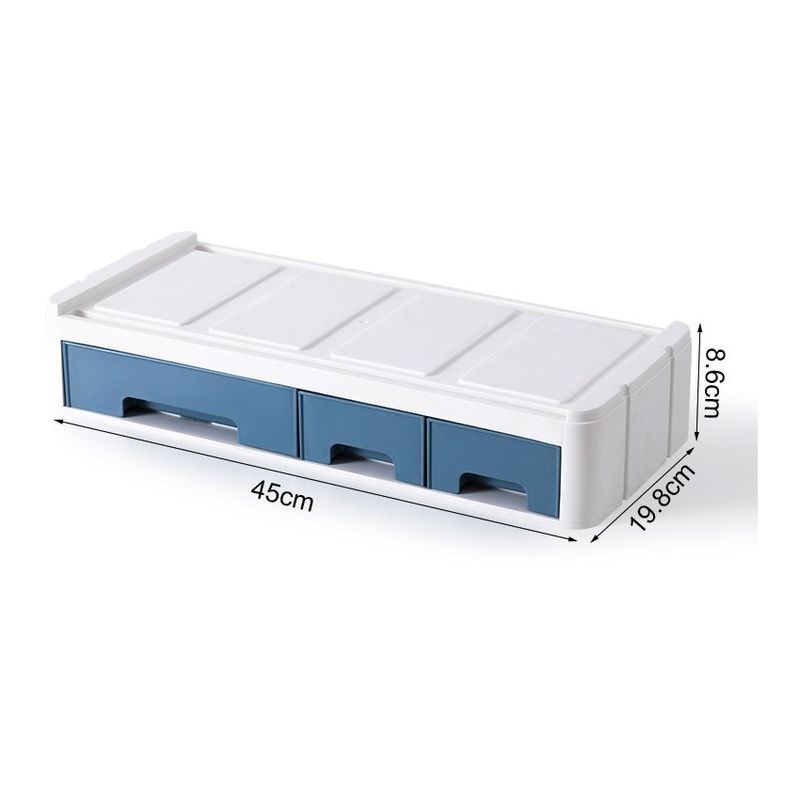 GENERICO - Cajón organizador modular de escritorio celeste - 2053