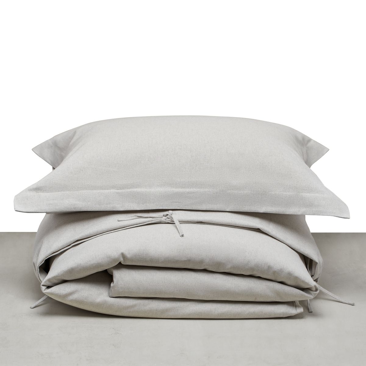 HOHOS CASA - Funda de plumón 2 plazas gris perla, 90% algodón - 10% poliéster