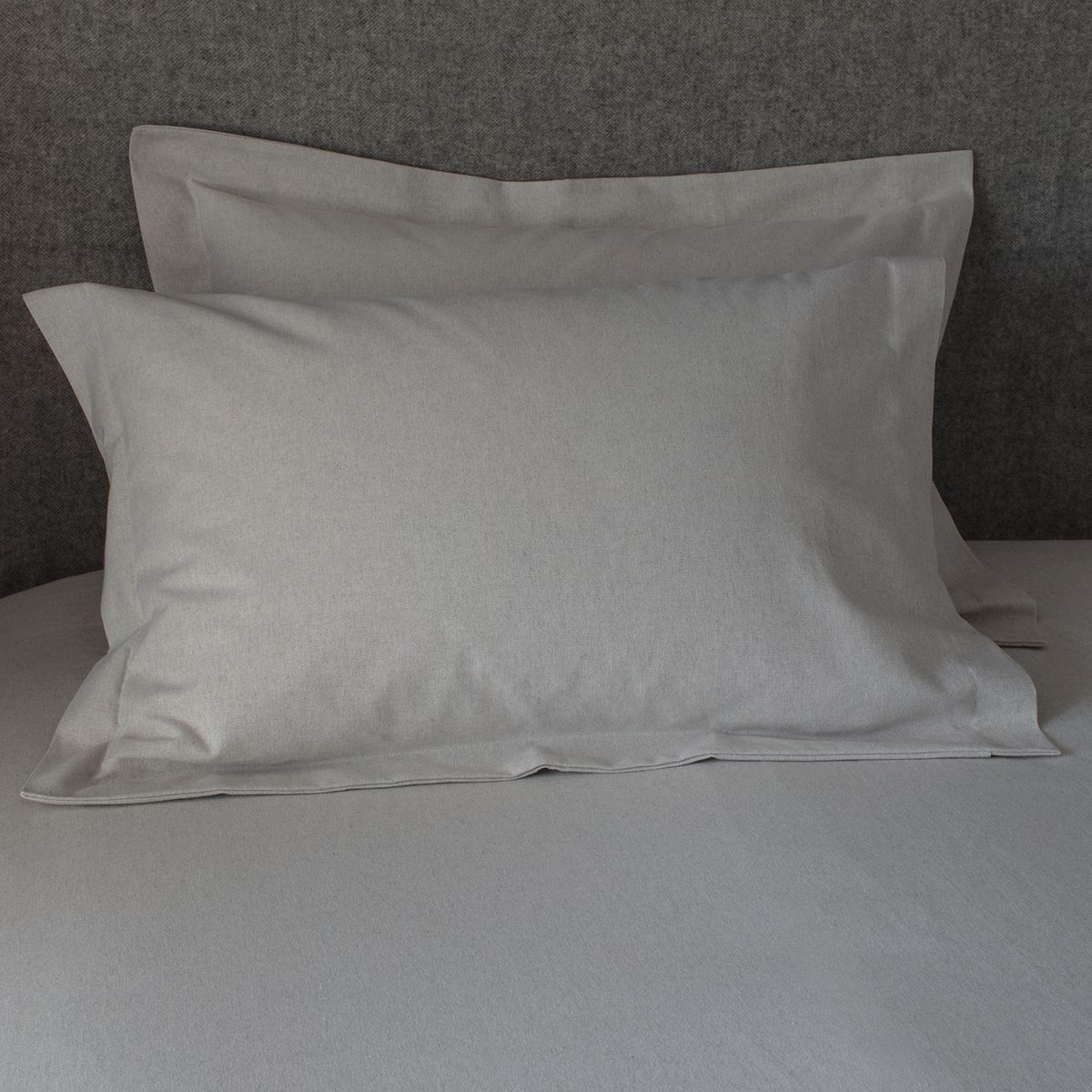 HOHOS CASA - Funda de plumón King gris perla 90 algodón - 10 poliéster