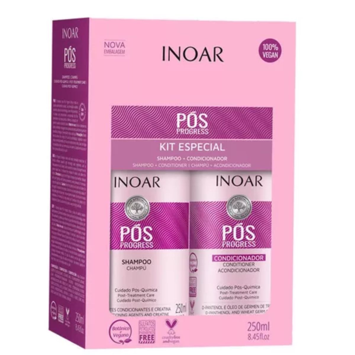 INOAR - Kit Pos Progress INOAR mantención alisados