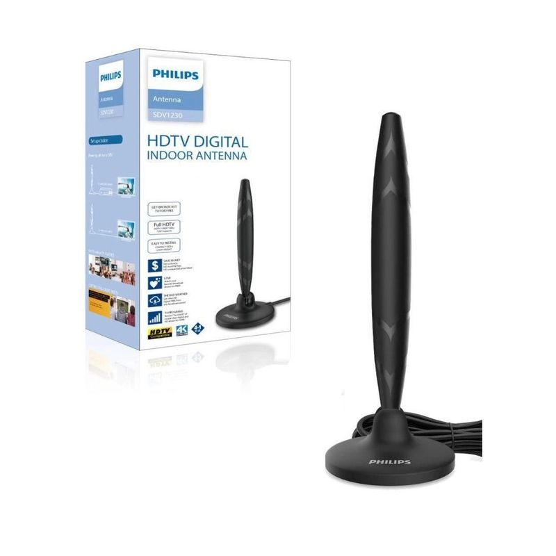 PHILIPS - Antena Philips TV digital HDTV SDV1230 4en1