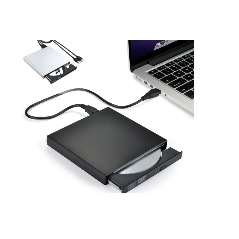 GENERICO - Grabador Externo Dvd Cd Lector Usb compatible con Pc Mac Laptop