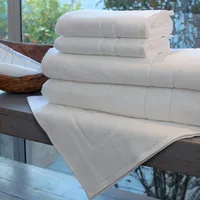 Set 2 toallas mano, 2 toallones, 100% Algodón, 500 gr. Incluye piso de baño