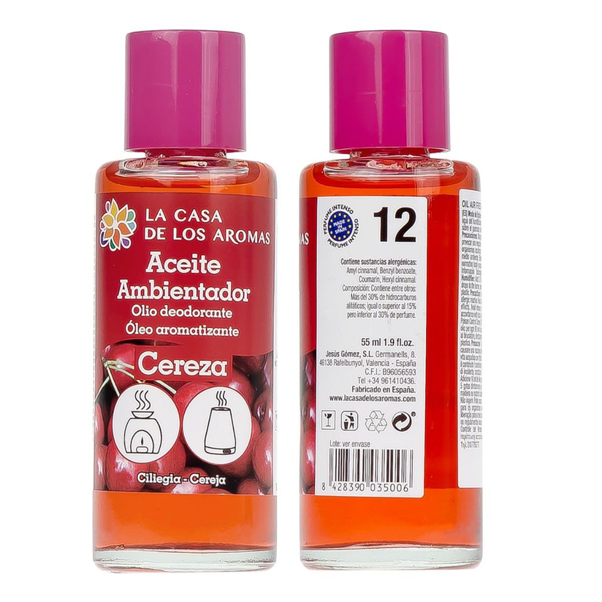 GENERICO - Aceite Esencial Cereza 55ml - La Casa de los Aromas