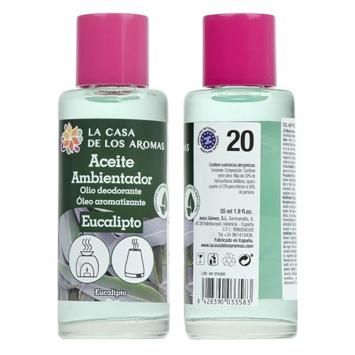 GENERICO - Aceite Esencial Eucalipto 55ml - La Casa de los Aromas