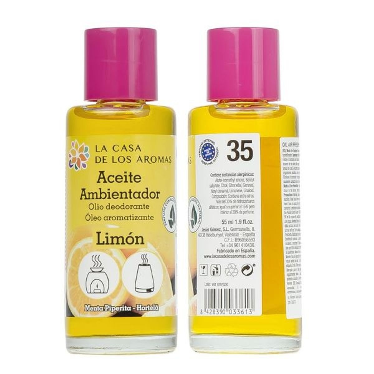 GENERICO - Aceite Esencial Limón 55ml - La Casa de los Aromas