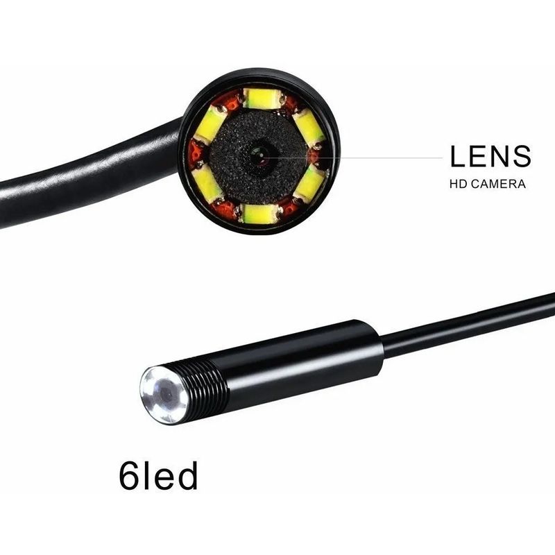 GENERICO - Camara endoscopica impremeable 2 metros USB