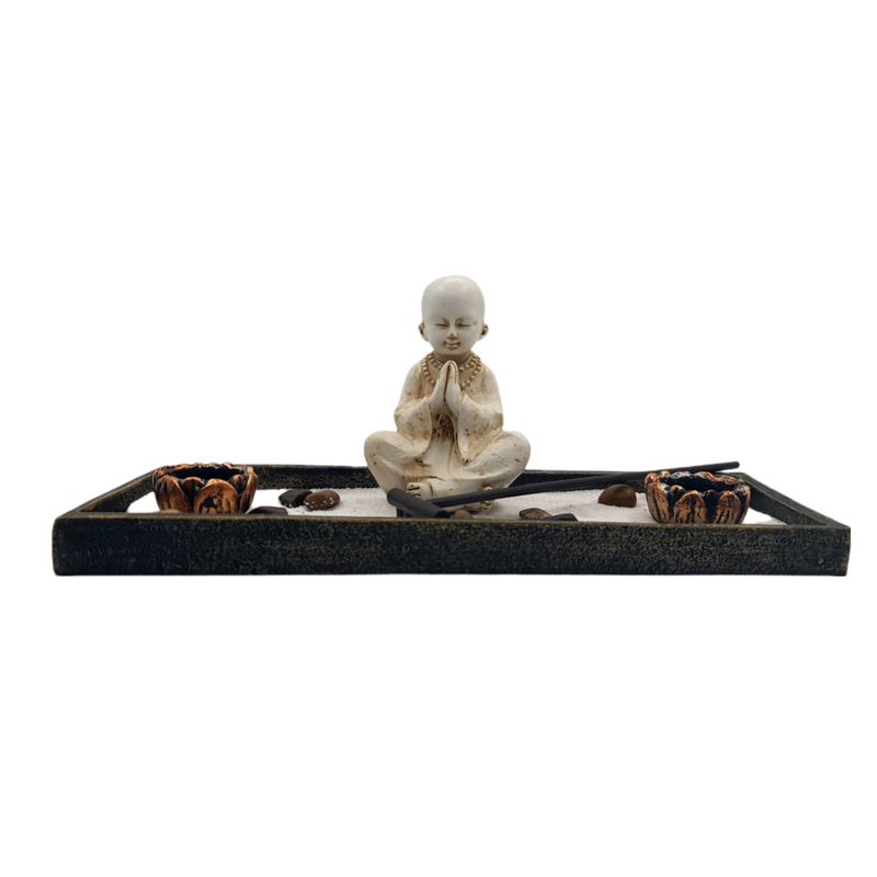 MOGA - Monje Buda Jardin Budha CAccesorio 31x12x11cm